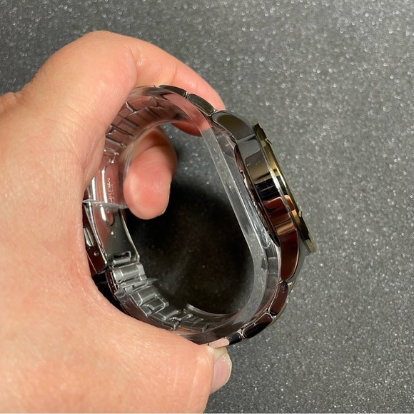 Mens Seiko Kinetic Watch 5M62-0AD0 Water Resistant 100m New Capacitor Working - Picture 6 of 16